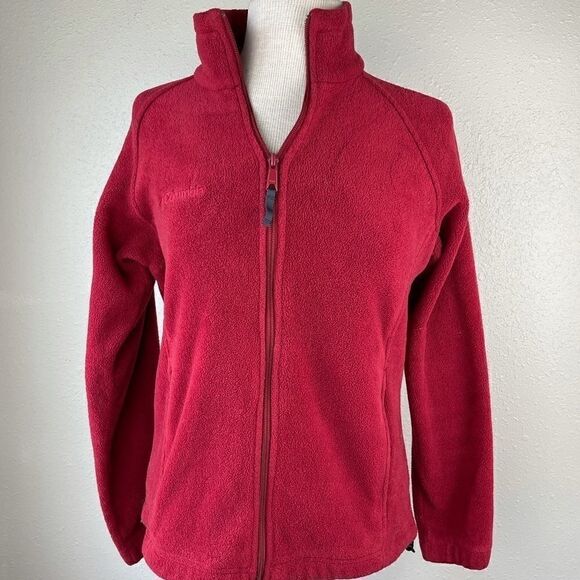 Columbia Fill Zip Fleece Jacket Size S EUC - Picture 1 of 7